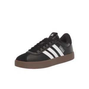 Adidas Classic Black and White Shoes with Brown Sole